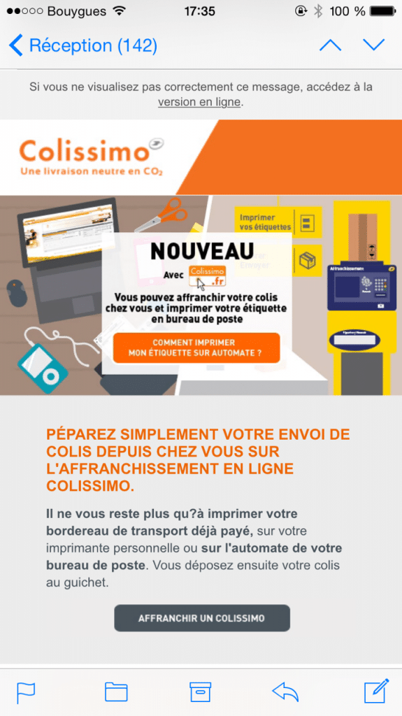 Newsletter : un format responsive et des liens facilement cliquables